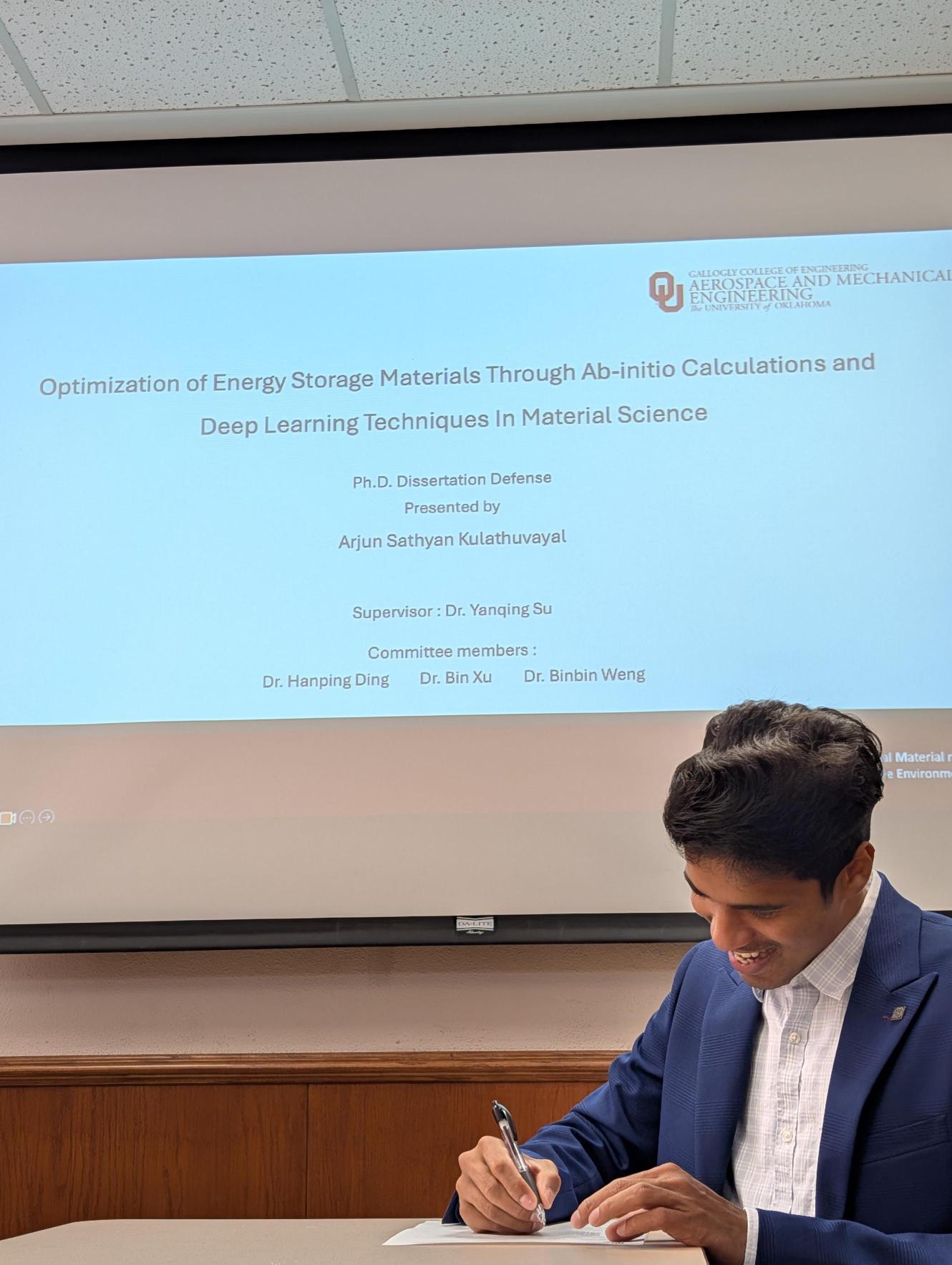 From Ph.D. dissertation defense